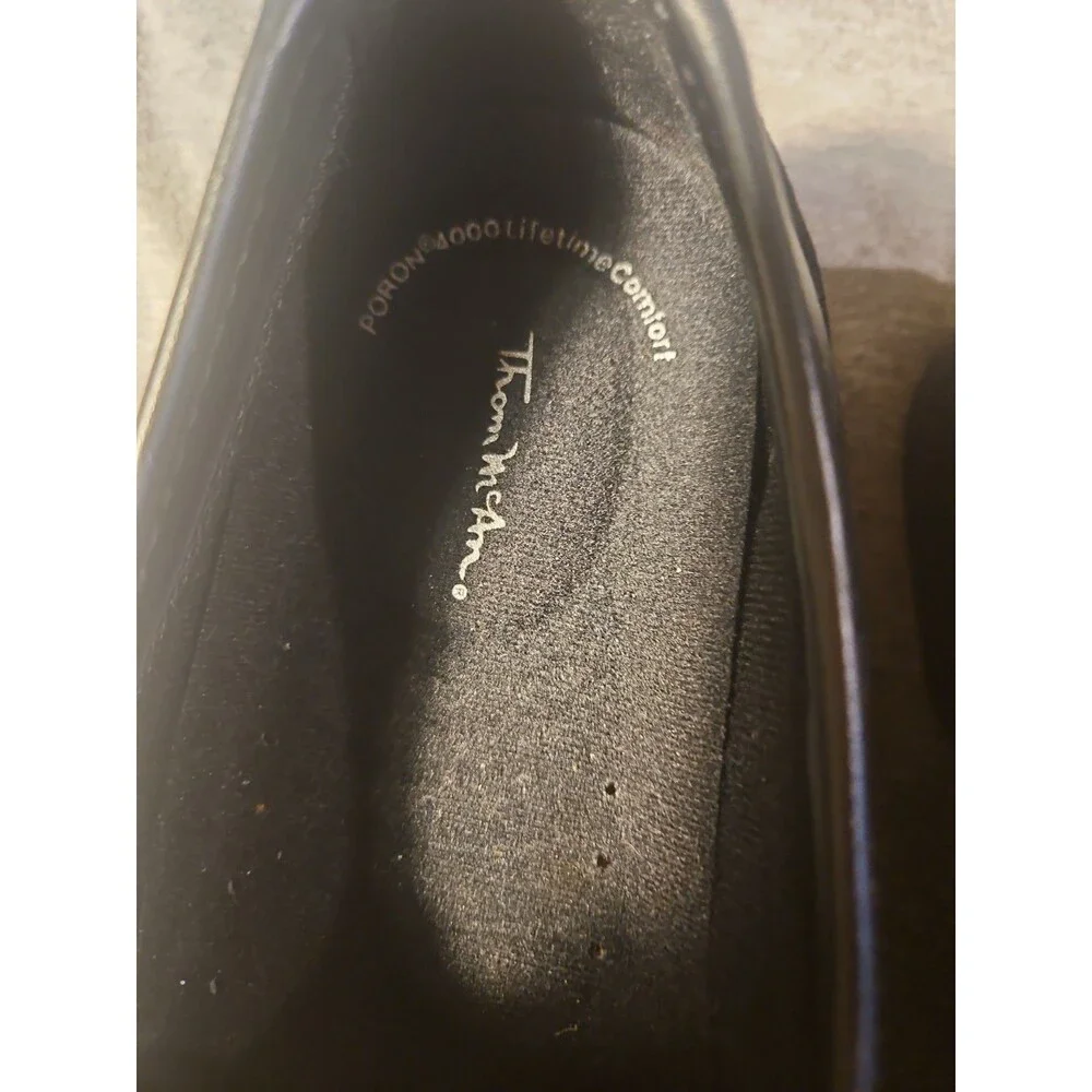 Thom McAn Men Black Leather Karl Penny Loafers Dress Shoes 7W Never Worn